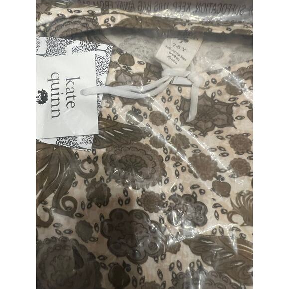 NWT Kate Quinn Fennel Firebird Long Sleeve Boxy Tee Tshirt Bamboo Size 7/8 - Picture 4 of 4